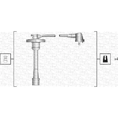 Komplet kablova za paljenje MAGNETI MARELLI 941318111188 IC-B4C651