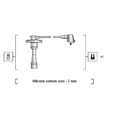 Komplet kablova za paljenje MAGNETI MARELLI 941318111188 IC-B4C651