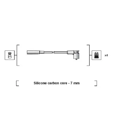 Komplet kablova za paljenje MAGNETI MARELLI 941318111246 IC-AAA0CC