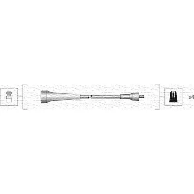 Komplet kablova za paljenje MAGNETI MARELLI 941318111263 IC-B4C689