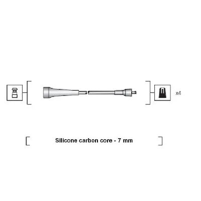 Komplet kablova za paljenje MAGNETI MARELLI 941318111263 IC-B4C689