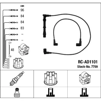 Komplet kablova za paljenje NGK RC-AD1101 7709 IC-9FB1A9