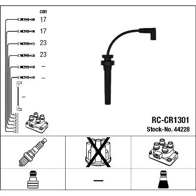 Komplet kablova za paljenje NGK RC-CR1301 44228 IC-C3CE5F