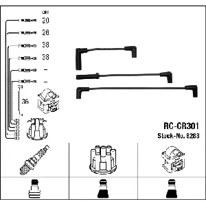Komplet kablova za paljenje NGK RC-CR301 8283 IC-AF6A4D