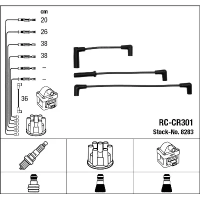 Komplet kablova za paljenje NGK RC-CR301 8283 IC-AF6A4D