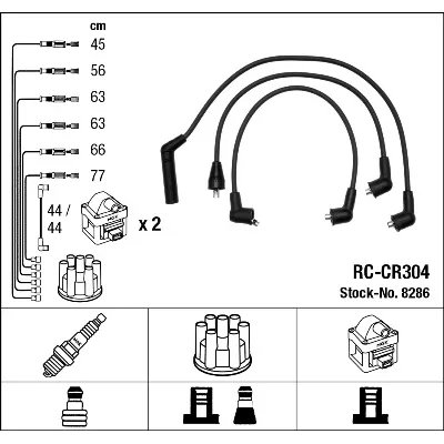 Komplet kablova za paljenje NGK RC-CR304 8286 IC-AF6A50