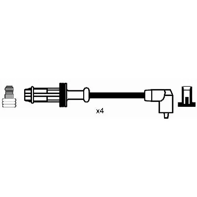 Komplet kablova za paljenje NGK RC-CT615 7285 IC-A09D2C