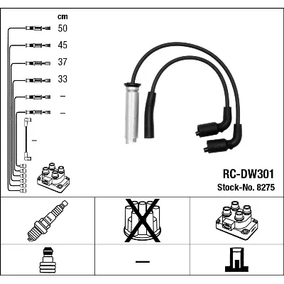 Komplet kablova za paljenje NGK RC-DW301 8275 IC-215538