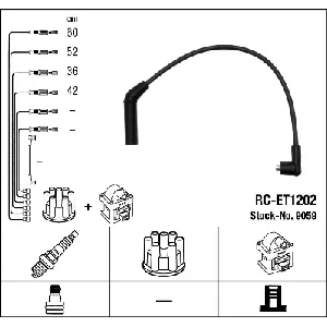 Komplet kablova za paljenje NGK RC-ET1202 9059 IC-AF6A8C
