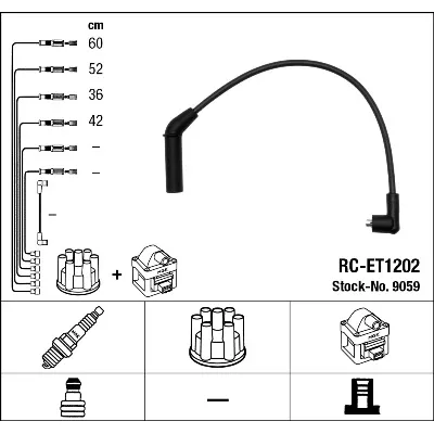 Komplet kablova za paljenje NGK RC-ET1202 9059 IC-AF6A8C