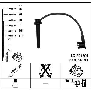 Komplet kablova za paljenje NGK RC-FD1204 7701 IC-9DFB62