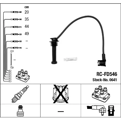 Komplet kablova za paljenje NGK RC-FD546 0641 IC-294610