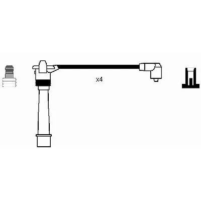 Komplet kablova za paljenje NGK RC-FT1203 2995 IC-AF6ACA