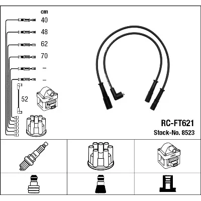 Komplet kablova za paljenje NGK RC-FT621 8523 IC-AF6AD4