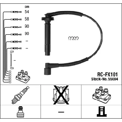 Komplet kablova za paljenje NGK RC-FX101 55004 IC-F6EA78