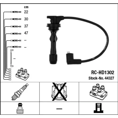 Komplet kablova za paljenje NGK RC-HD1302 44327 IC-D0E415