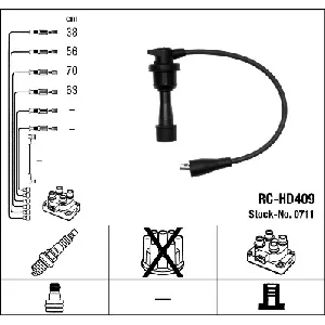 Komplet kablova za paljenje NGK RC-HD409 0711 IC-415059
