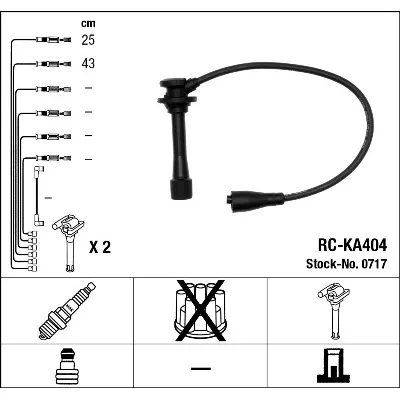 Komplet kablova za paljenje NGK RC-KA404 0717 IC-273911