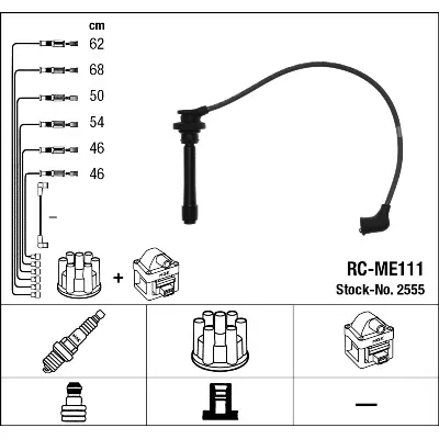 Komplet kablova za paljenje NGK RC-ME111 2555 IC-AF6B2E