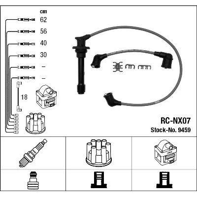 Komplet kablova za paljenje NGK RC-NX07 9459 IC-274018