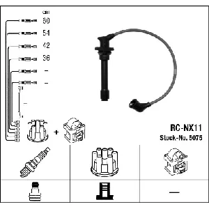 Komplet kablova za paljenje NGK RC-NX11 5075 IC-AF6B74