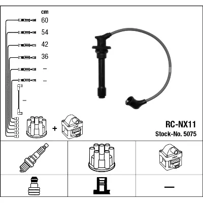 Komplet kablova za paljenje NGK RC-NX11 5075 IC-AF6B74