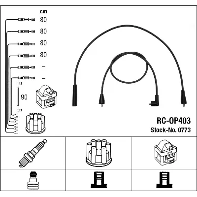 Komplet kablova za paljenje NGK RC-OP403 0773 IC-273783