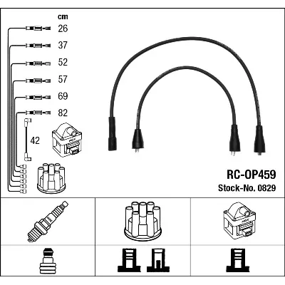 Komplet kablova za paljenje NGK RC-OP459 0829 IC-273942