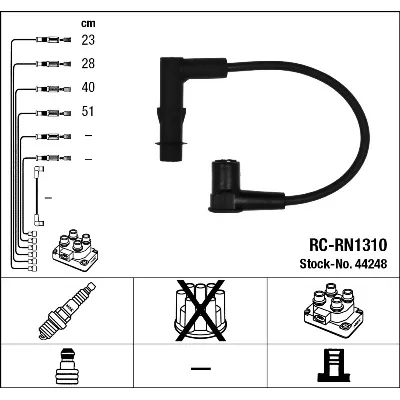 Komplet kablova za paljenje NGK RC-RN1310 44248 IC-C144F2