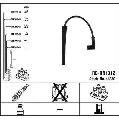 Komplet kablova za paljenje NGK RC-RN1312 44330 IC-D4A5A9