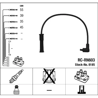 Komplet kablova za paljenje NGK RC-RN603 8185 IC-A35DD4