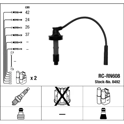 Komplet kablova za paljenje NGK RC-RN608 8492 IC-A10FF7