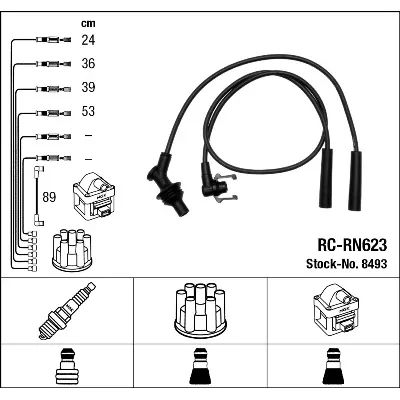 Komplet kablova za paljenje NGK RC-RN623 8493 IC-A09F02