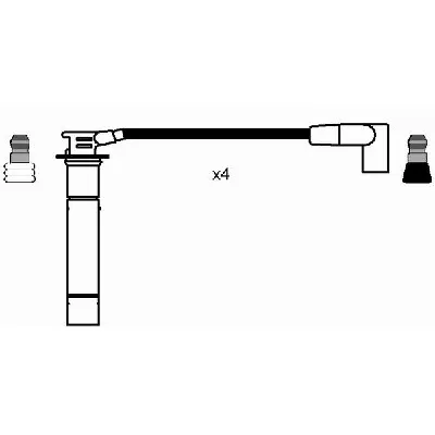 Komplet kablova za paljenje NGK RC-RV1203 7707 IC-AF6BC1