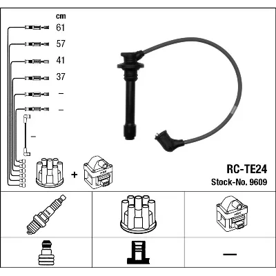 Komplet kablova za paljenje NGK RC-TE24 9609 IC-274027