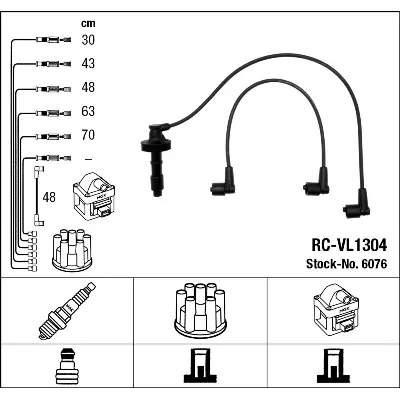 Komplet kablova za paljenje NGK RC-VL1304 6076 IC-B3A8AC