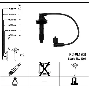 Komplet kablova za paljenje NGK RC-VL1305 6304 IC-B4E906