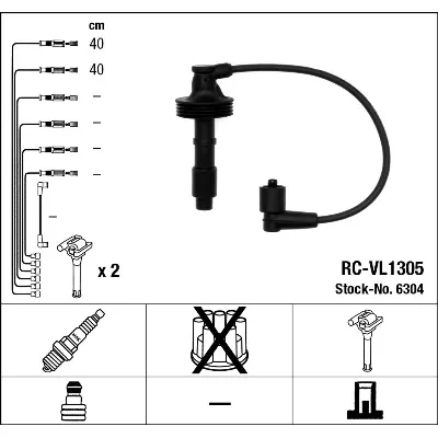 Komplet kablova za paljenje NGK RC-VL1305 6304 IC-B4E906