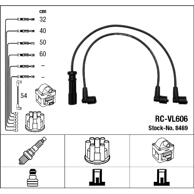 Komplet kablova za paljenje NGK RC-VL606 8469 IC-AF6C77