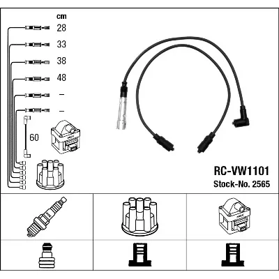 Komplet kablova za paljenje NGK RC-VW1101 2565 IC-AF6C7D