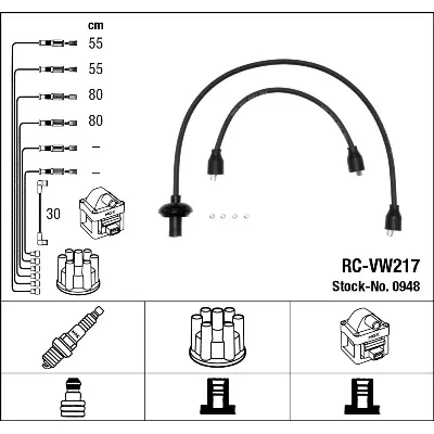 Komplet kablova za paljenje NGK RC-VW217 0948 IC-273667