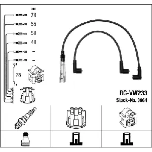 Komplet kablova za paljenje NGK RC-VW233 0964 IC-634394