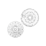 Komplet kvačila OE FIAT 71794918 IC-D244C9