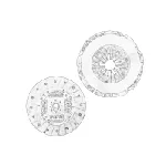 Komplet kvačila OE FIAT 71794918 IC-D244C9