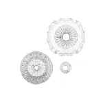 Komplet kvačila OE IVECO 500086761 IC-215100