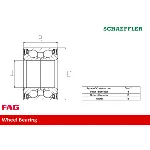 Komplet ležaja točka FAG Bearings 713 6309 00 IC-B657B9