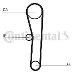 Komplet zupčastog kaiša CONTI CT 1008 K1 IC-BAF35F Komplet zupčastog kaiša CONTI CT 1008 K1 IC-BAF35F