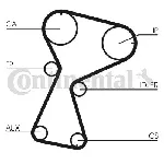 Komplet zupčastog kaiša CONTI CT 1026 K2 IC-B4CFA0 Komplet zupčastog kaiša CONTI CT 1026 K2 IC-B4CFA0