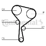 Komplet zupčastog kaiša CONTI CT 1035 K2 IC-B418A3 Komplet zupčastog kaiša CONTI CT 1035 K2 IC-B418A3
