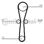 Komplet zupčastog kaiša CONTI CT 1041 K1 IC-BAF37D Komplet zupčastog kaiša CONTI CT 1041 K1 IC-BAF37D
